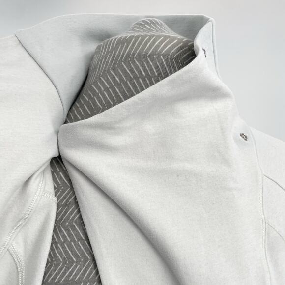 Lululemon Rulu Rally Wrap Heathered Ocean Mist Cozy Neutral Minimalist Sweater 6 - Picture 7 of 15